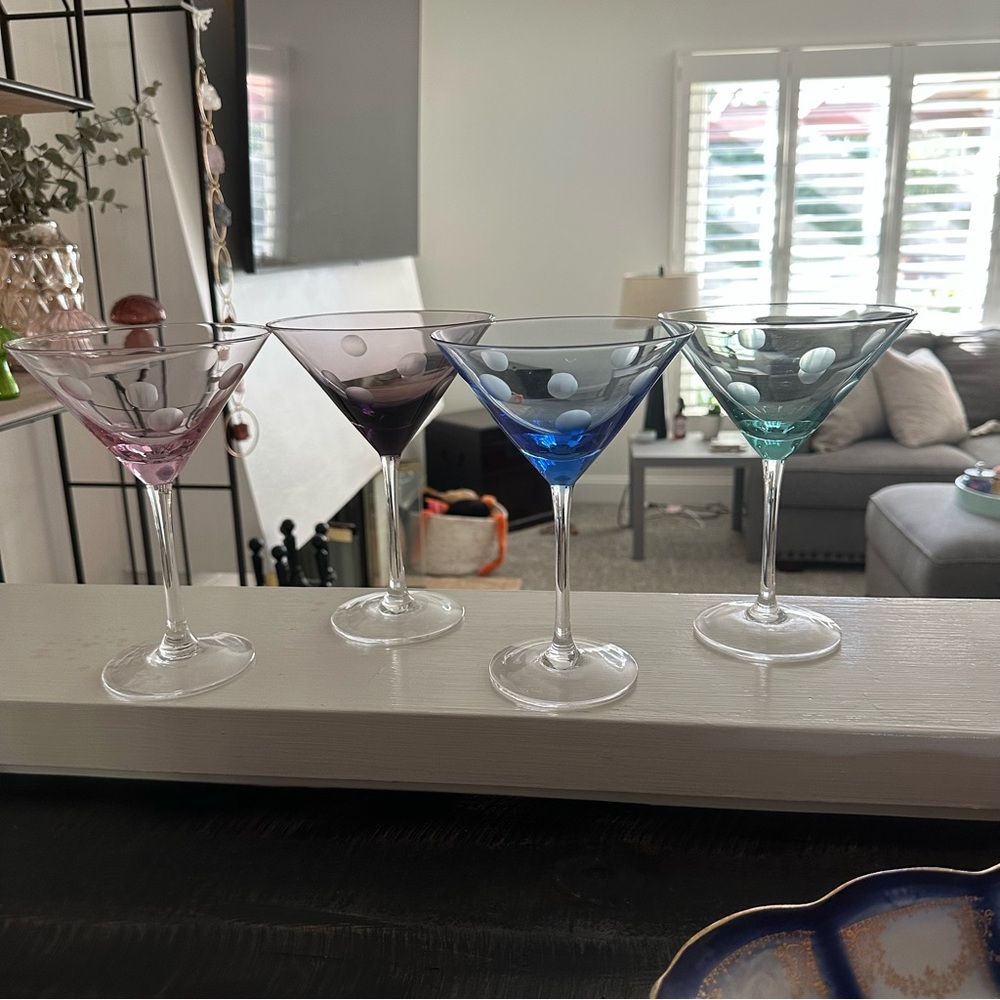 Marquis by Waterford 4pc. Polka Dot Martini Glasses